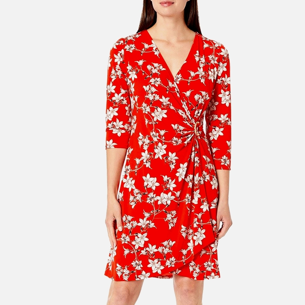Calvin Klein Floral wrap dress/New